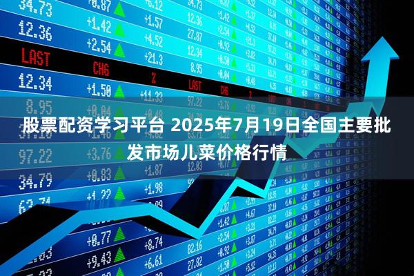 股票配资学习平台 2025年7月19日全国主要批发市场儿菜价格行情
