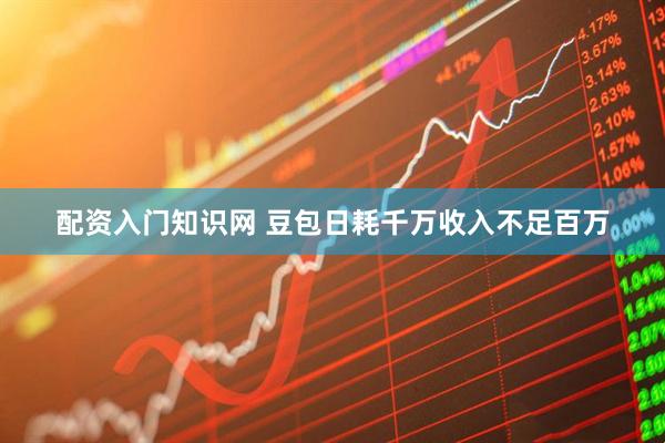 配资入门知识网 豆包日耗千万收入不足百万